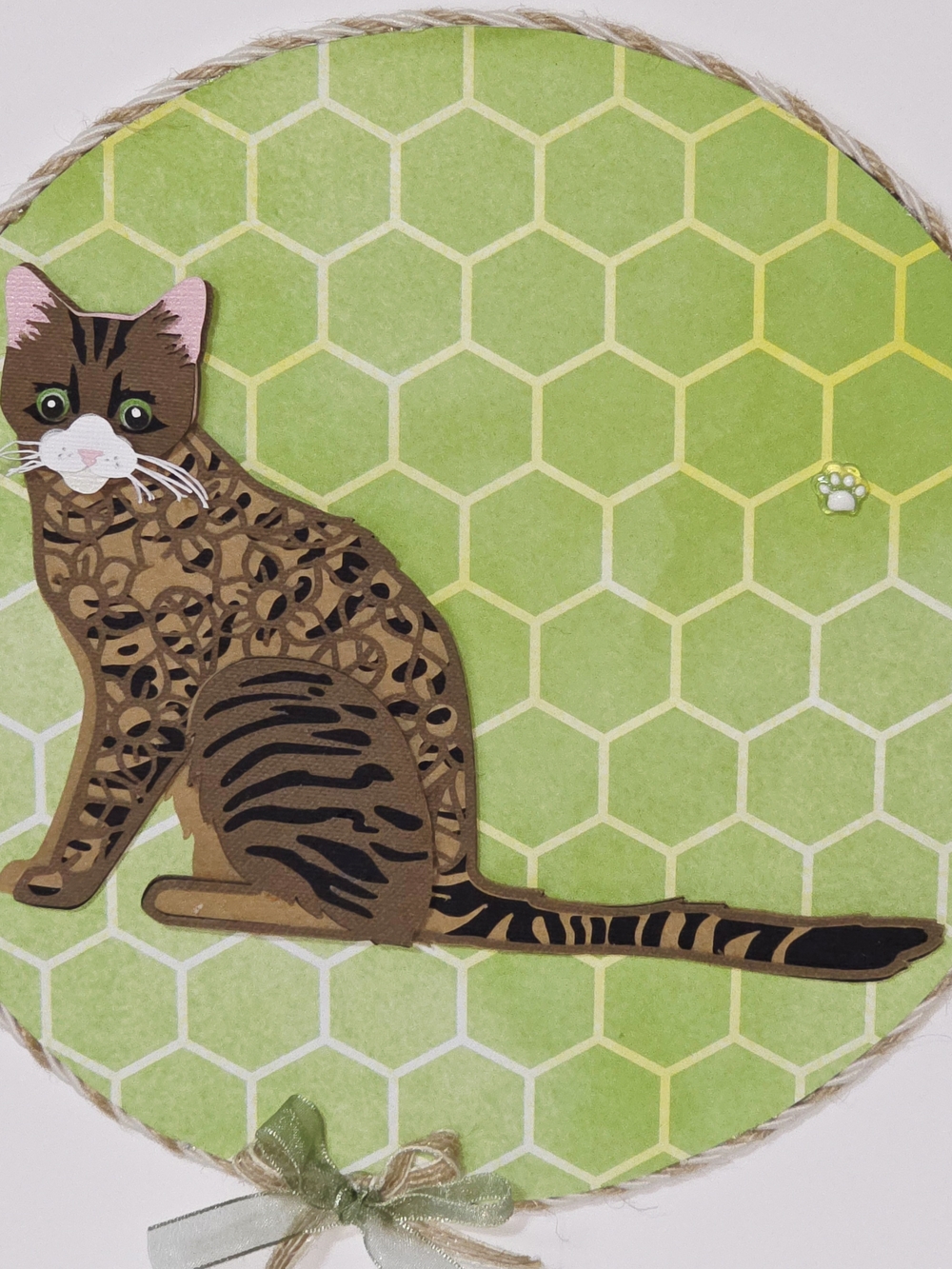 3D Layered TABBY Cat Wall Plaque (Includes 50% Donation)